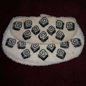 Olette Paris Vintage Beaded Clutch Purse